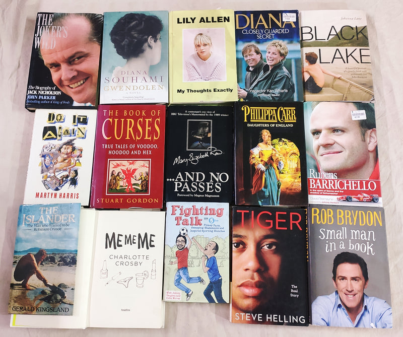 Hardbound Books | Lot of 15 Books | Mixed Genre | FREE Delivery & FREE Bookmarks