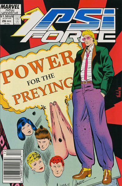 Psi Force "Hard Copy" |  Issue#26 | Year:1988 | Series: New Universe |