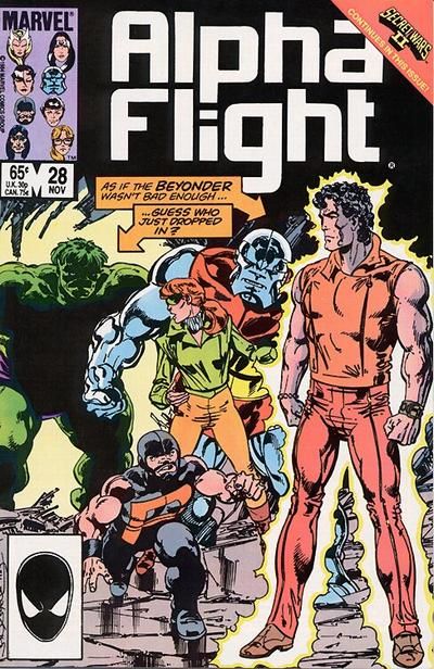 Alpha Flight, Vol. 1 Secret Wars II - Cross-Over |  Issue#28A | Year:1985 | Series: Alpha Flight |