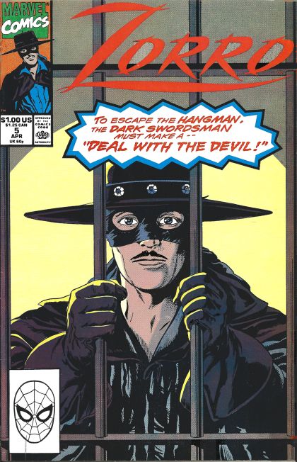 Zorro (Marvel)  |  Issue#5A | Year:1991 | Series: Zorro | Pub: Marvel Comics