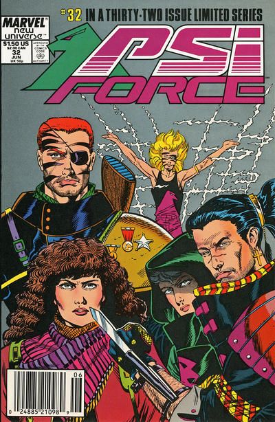 Psi Force The Fist Of Love |  Issue#32 | Year:1989 | Series: New Universe |