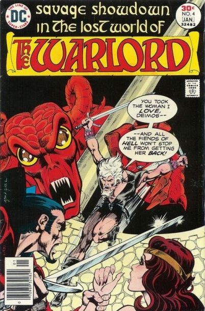 Warlord, Vol. 1 Duel of the Titans |  Issue#4 | Year:1977 | Series: Warlord | Pub: DC Comics