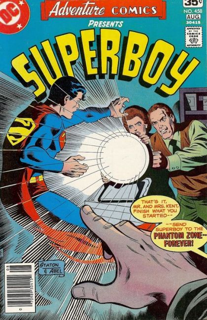 Adventure Comics, Vol. 1 The Superboy Who Wasn't / He Who Survives--! |  Issue#458 | Year:1978 | Series:  |