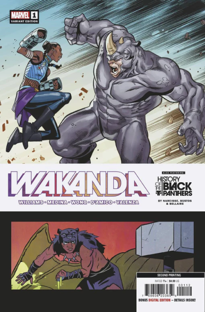 Wakanda, Vol. 1 Shuri / History of the Black Panthers - Chapter One: Creation Myth |  Issue#1G | Year:2022 | Series: Black Panther | Pub: Marvel Comics